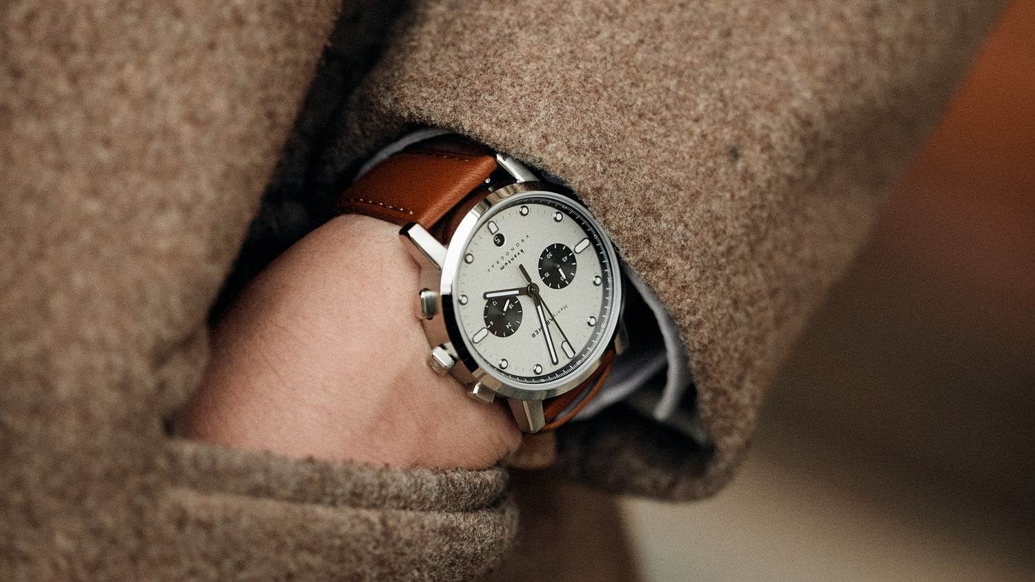 The classic chronograph meets Danish minimalism. – Henry Archer