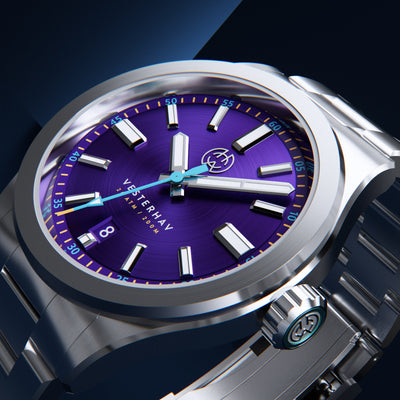 Purple dial watches