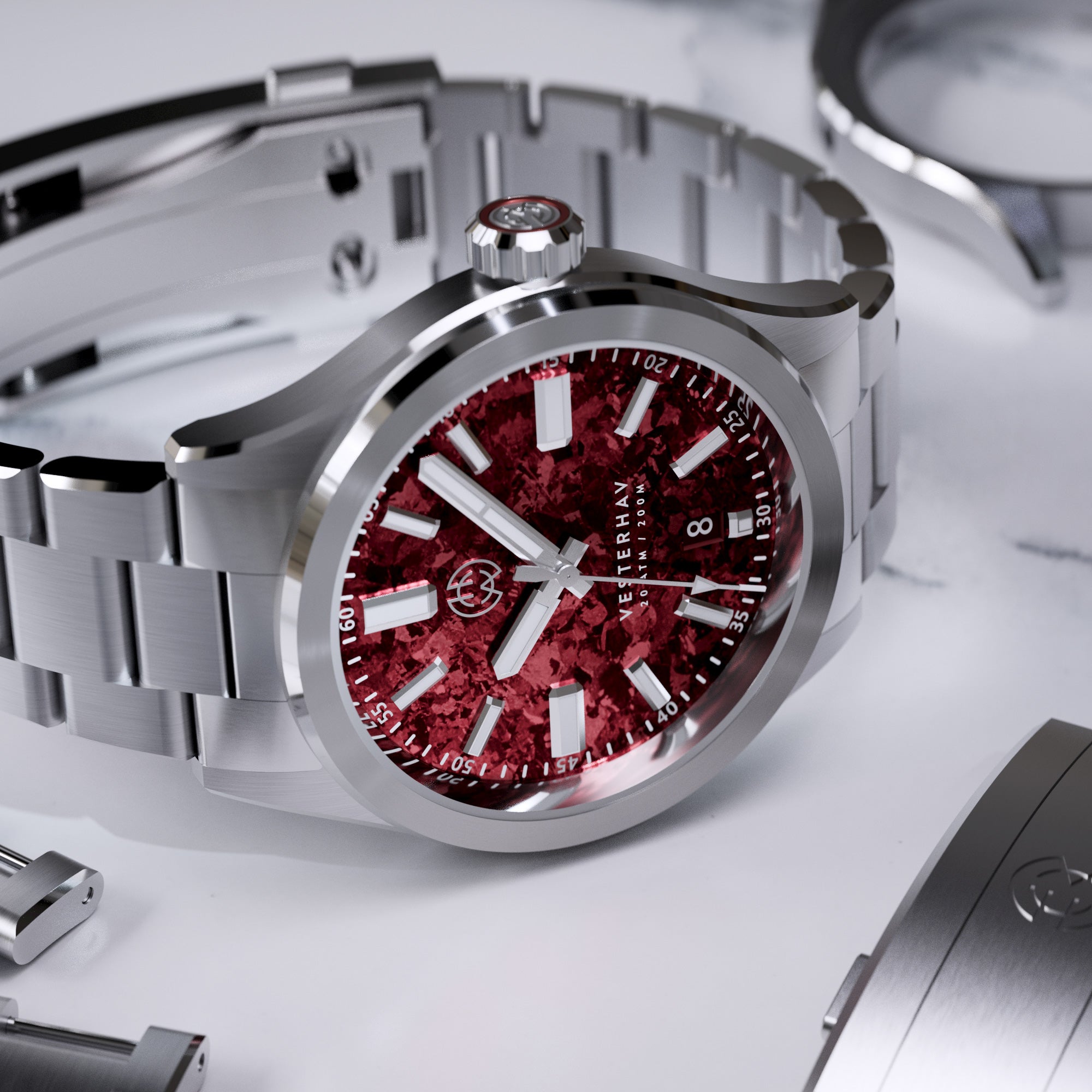 Vesterhav 38 - Redshift Titanium – Henry Archer Denmark